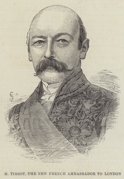 M Tissot, the New French Ambassador to London by English School